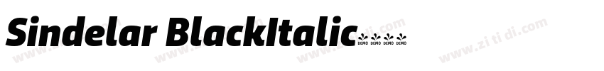 Sindelar BlackItalic字体转换